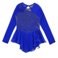 thumbnail image 3 of Vestido elegante de patinaje artístico para niñas, manga larga, escote redondo, lentejuelas, espalda hueca, ropa de baile de salón para patinaje sobre hielo, 3 of 3