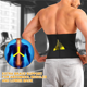 thumbnail image 4 of Cinturón abdominal sudoroso con hebilla de cuatro botones de iones de plata Cinturón de plástico para yoga, protección de cintura para correr y fitness Protector contra el sudor, 4 of 6