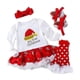 thumbnail image 1 of 4 Uds. Vestido de Navidad para niñas, calcetines, diadema y zapatos, 1 of 2