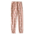 thumbnail image 3 of Kaemgyyd Women's Fleece Pajama Pants Plush Fuzzy Comfy Warm Printing Loungewear Drawstring Pjs Trousers Sleepwear with Pockets, 3 of 6