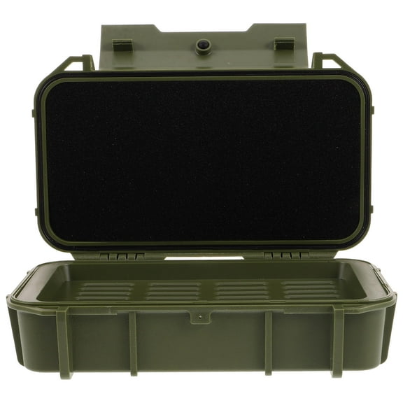 RENACLIPY Olive Green Shockproof Equipment Box with Dual Layer Design for Outdoor Storage