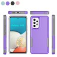 thumbnail image 1 of For Samsung Galaxy A53 5G Case, 2 in 1 Hard PC Phone Case for Samsung Galaxy A53 5G, Rubber & Rugged Shockproof Full Body Protection Case Cover-Purple, 1 of 8