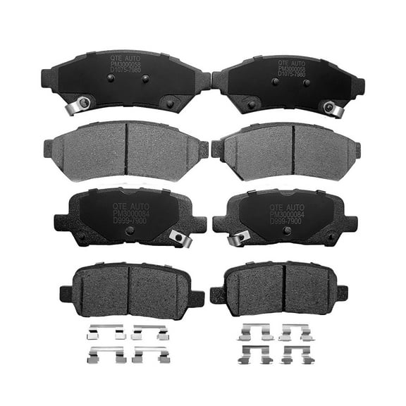 Set of 8 Front-Rear Ceramic Brake Pad Kit For 2005-2008 Pontiac Grand Prix