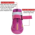 thumbnail image 3 of Zapatos para perros QUMY para perros grandes, botas para perros medianos, color morado, talla 4, 3 of 5