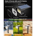 thumbnail image 4 of HOVMAP Solar Lights Outdoor 72 LEDs Solar Spot Lights 1500mAh Battery 3 Modes IP67 Waterproof ABS 6 Pack for Garden Yard Pathway, 2Pc White light, 4 of 12