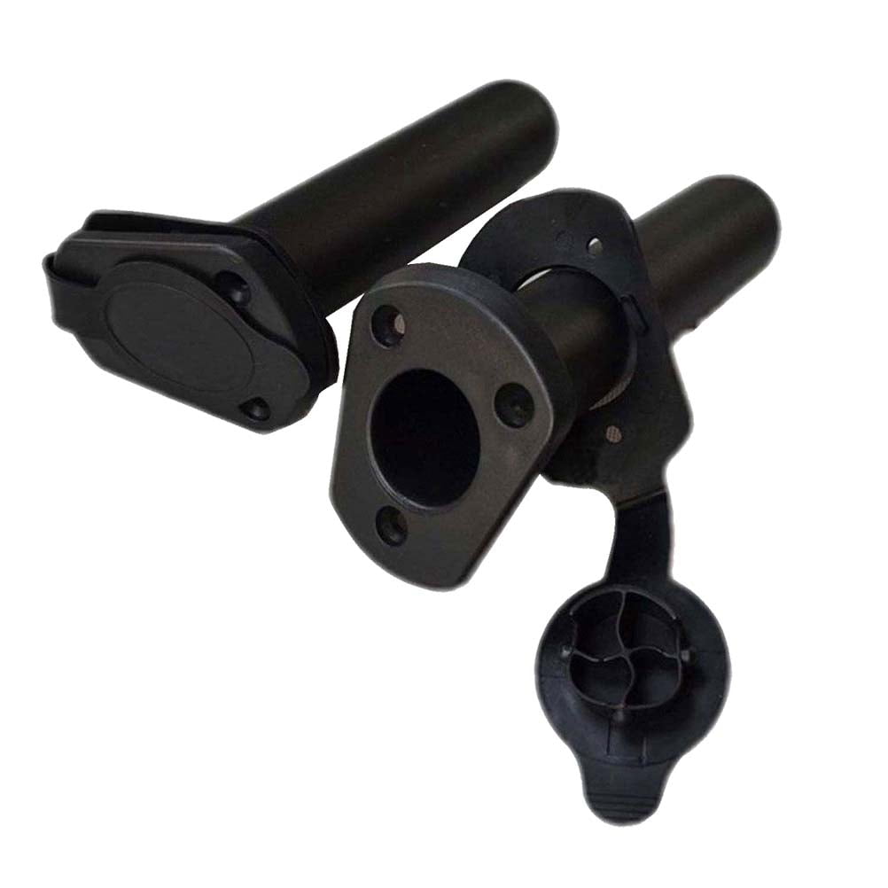 Tsv 2 packs plastic flush mount fishing boat rod holder and cap cover for kayak pole Clearance
