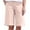 Pink, variant on cfhntfmh Cotton Linen Shorts for Women Wide Leg Mid Length Shorts with Pocket Summer Casual Bermuda Shorts