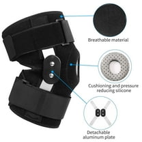 Elegant Choise Hinged Knee Brace Compression Sleeve Joint Support Open Patella Stabilizer Wrap