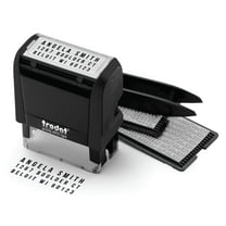 Trodat Printy 4912 Self-Inking Do-It-Yourself (DIY) 4 Line Custom Stamp Kit with Black Ink, Impression Size: 3/4” x 1-7/8”