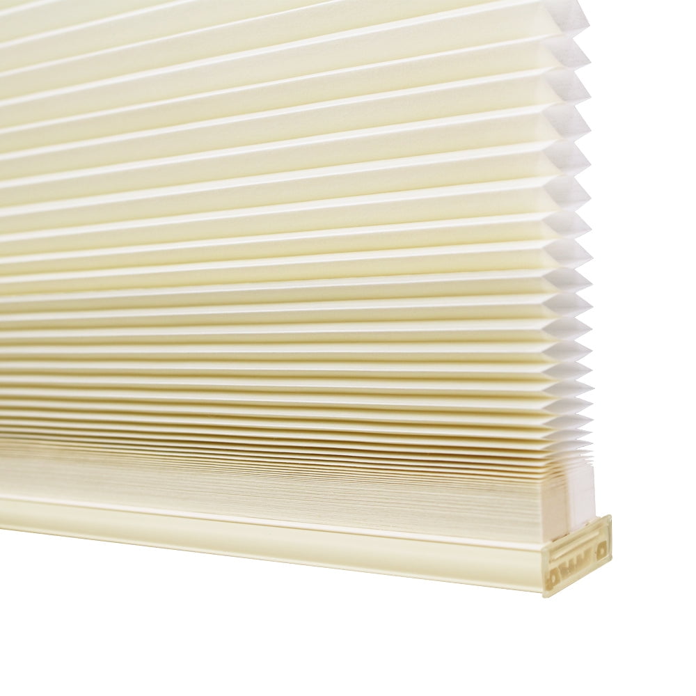 Lumi Cordless Light Filtering Cellular POSH Ivory Polyester Honeycomb Shades, 30 in x 72 in