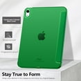 thumbnail image 6 of for iPad (A16) 11th Generation Case 11 Inch 2025, iPad 10th Generation Case 10.9 Inch 2022, Slim Stand Hard PC Translucent Back Shell Smart Cover, Support Touch ID, Auto Wake/Sleep, Forest Green, 6 of 15