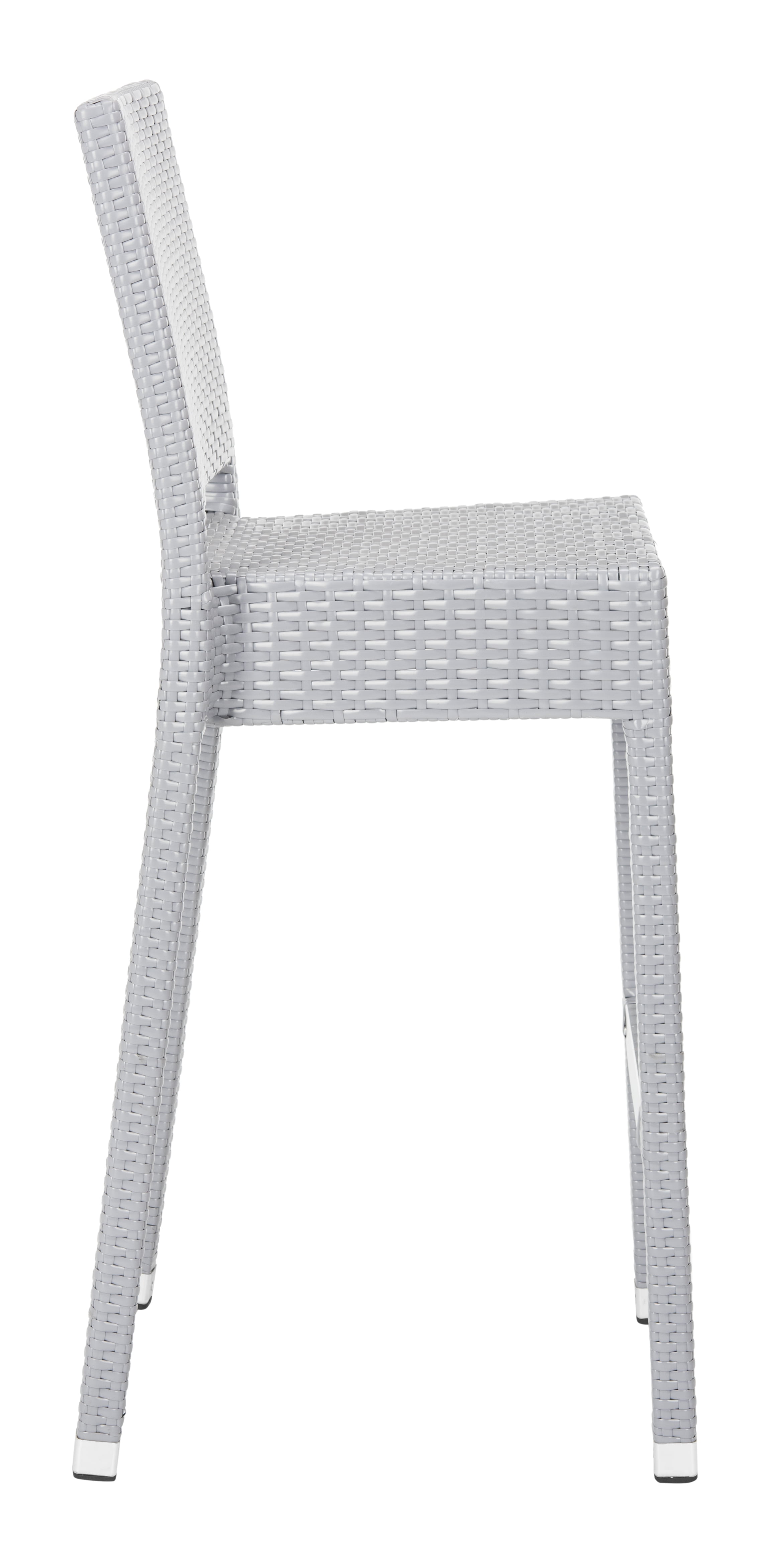 SAFAVIEH Bethel Contemporary Outdoor Patio Rattan Bar Stool, Grey