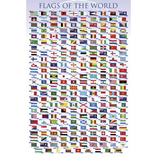 Flags of the World Poster (36 x 24) - Walmart.com - Walmart.com
