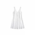 thumbnail image 5 of Dvprdro V Neck Sleeveless Hollow Out Cutout Detail Loose A Line Mini Dress for Women Summer Beach Resort Casual Solid, 5 of 6