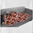 thumbnail image 6 of Floral Soft Flannel Fleece Throw Blanket, Red Poppy Flowers Watercolor Paintbrush Style Effect Nature Idyllic Print, Cozy Plush for Indoor and Outdoor Use, 50" x 70", Red and White, by Ambesonne, 6 of 6