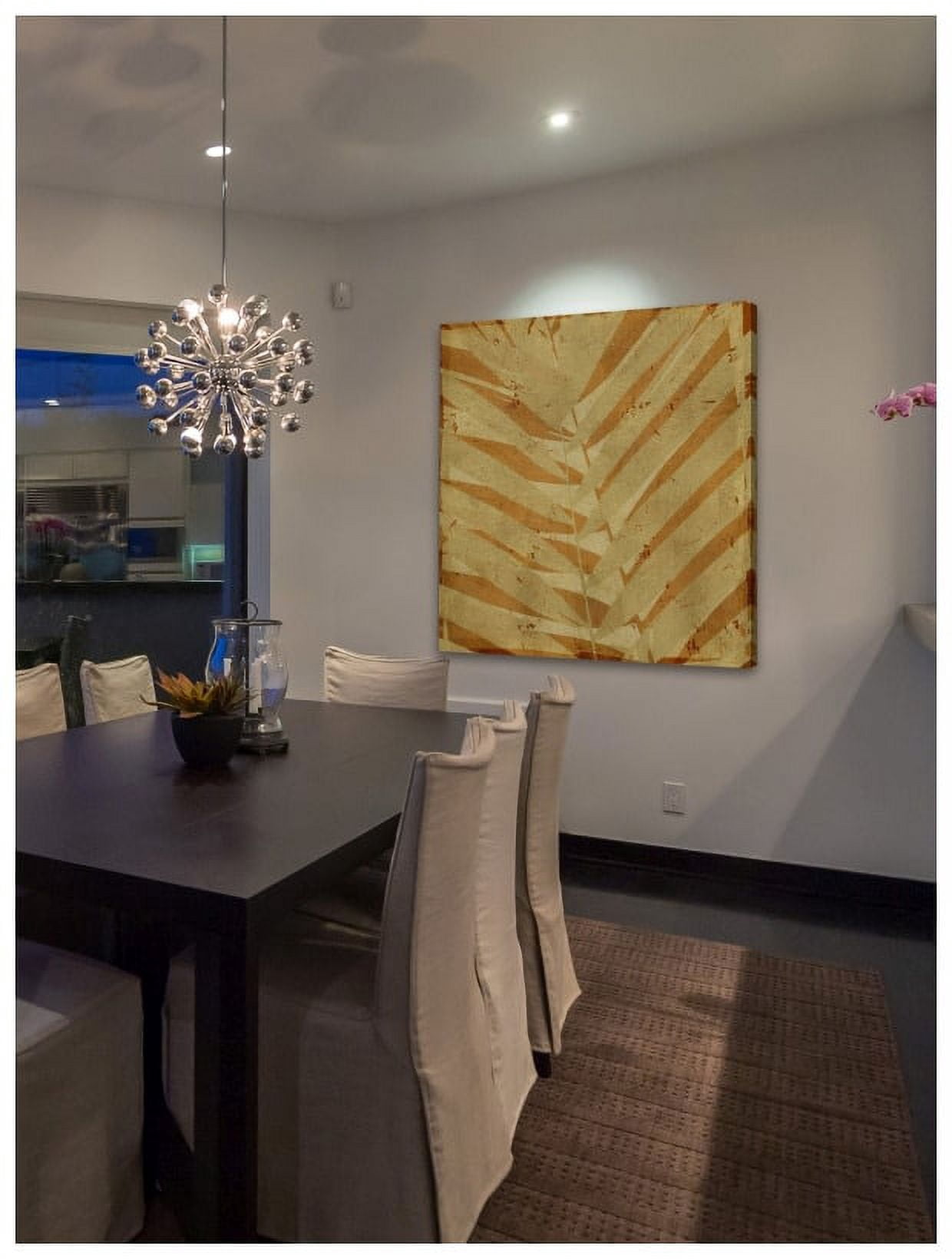 "Palm Fossil II" Painting Print on Wrapped Canvas