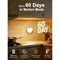 thumbnail image 6 of Yannovus 8000mAh Motion Sensor Ceiling Light Indoor with Remote, 3-Color Magnetic Battery Operated Lights, 7'' Super Slim Ceiling Light Adjustable Motion Timer 30s/60s/120s for Closet Shower (2Pack), 6 of 8