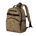 thumbnail image 2 of Black and Brown Leopard Print Cute School Backpack Bag for School with Padded Back and Adjustable Shoulder Straps 15.25"x11.5"x5.25", 2 of 5