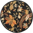 thumbnail image 5 of SAFAVIEH Blossom Evelyn Floral Flowers Wool Area Rug, Black/Multi, 2'6" x 4', 5 of 11