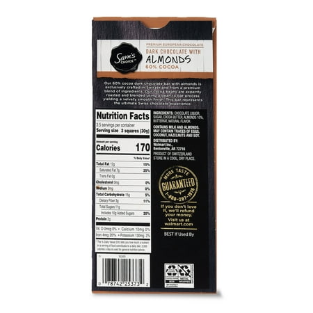 Sam's Choice 60% Almond