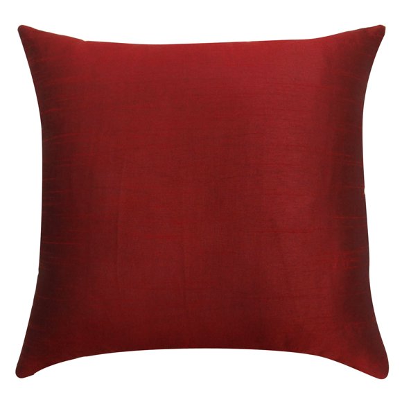 Housse de Coussin en Soie Dupion Unie - Choisissez la Taille