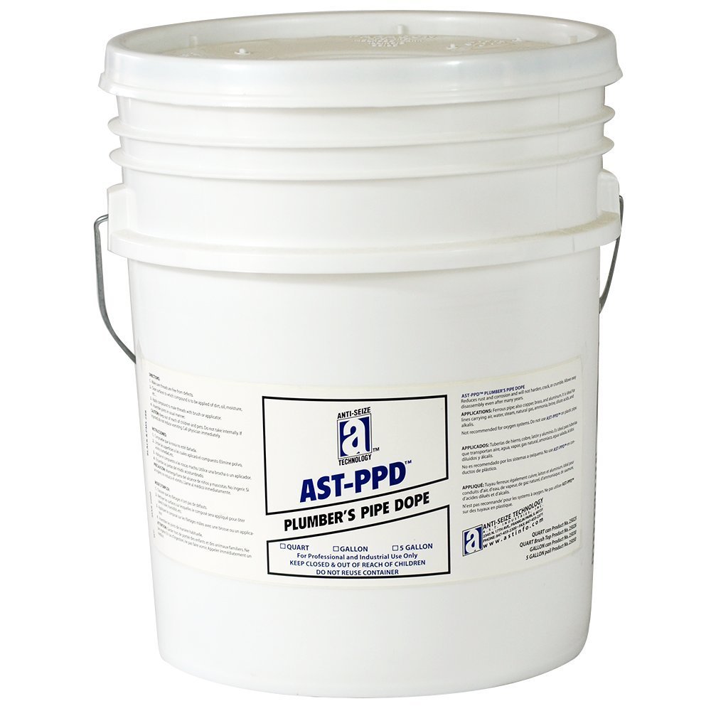 ASTPPD 25150 Plumbers Pipe Dope, Professional Grade, 5 gal, Tan