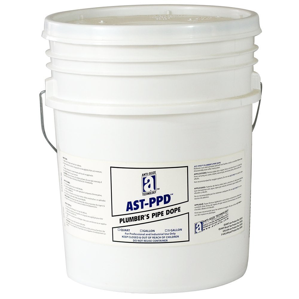 ASTPPD 25150 Plumbers Pipe Dope, Professional Grade, 5 gal, Tan