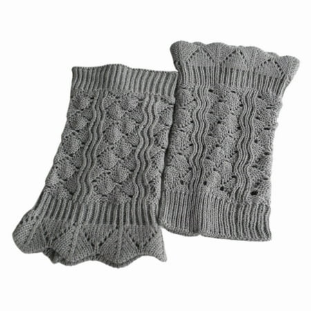 

UDIYO Women Fashion Crochet Knitted Lace Trim Boot Cuffs Toppers Leg Warmers Socks