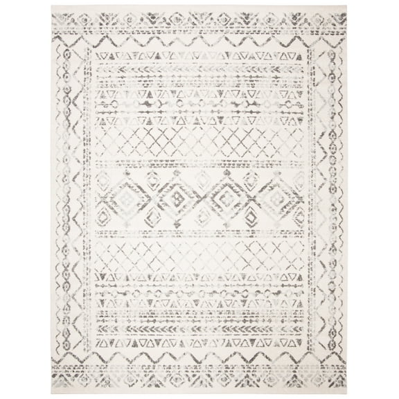 SAFAVIEH Tulum Ronald Oriental Area Rug, Ivory/Grey, 10' x 13'