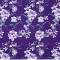 thumbnail image 2 of Zelouf Sweet Maple Floral Poly Twill  , Sewing, DIY, Crafts Fabric by the Yard, Plum/sangria, 7 Yard, 2 of 2