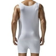 thumbnail image 6 of hotojiny Mens One Piece Pajamas Jumpsuit Soft Comfy Adult Pj Underwear Stretchy Athletic Supporters Singlet Romper Loungewear, 6 of 6