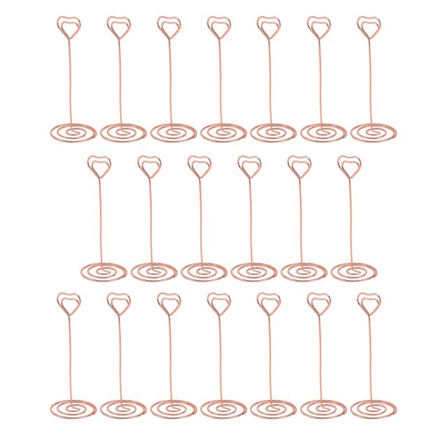 20Pcs Table Number Holders Iron Decorative Stands for Wedding Party Birthday 12cm Elegant Table Setting Iron Construction Versatile Use Easy to Use