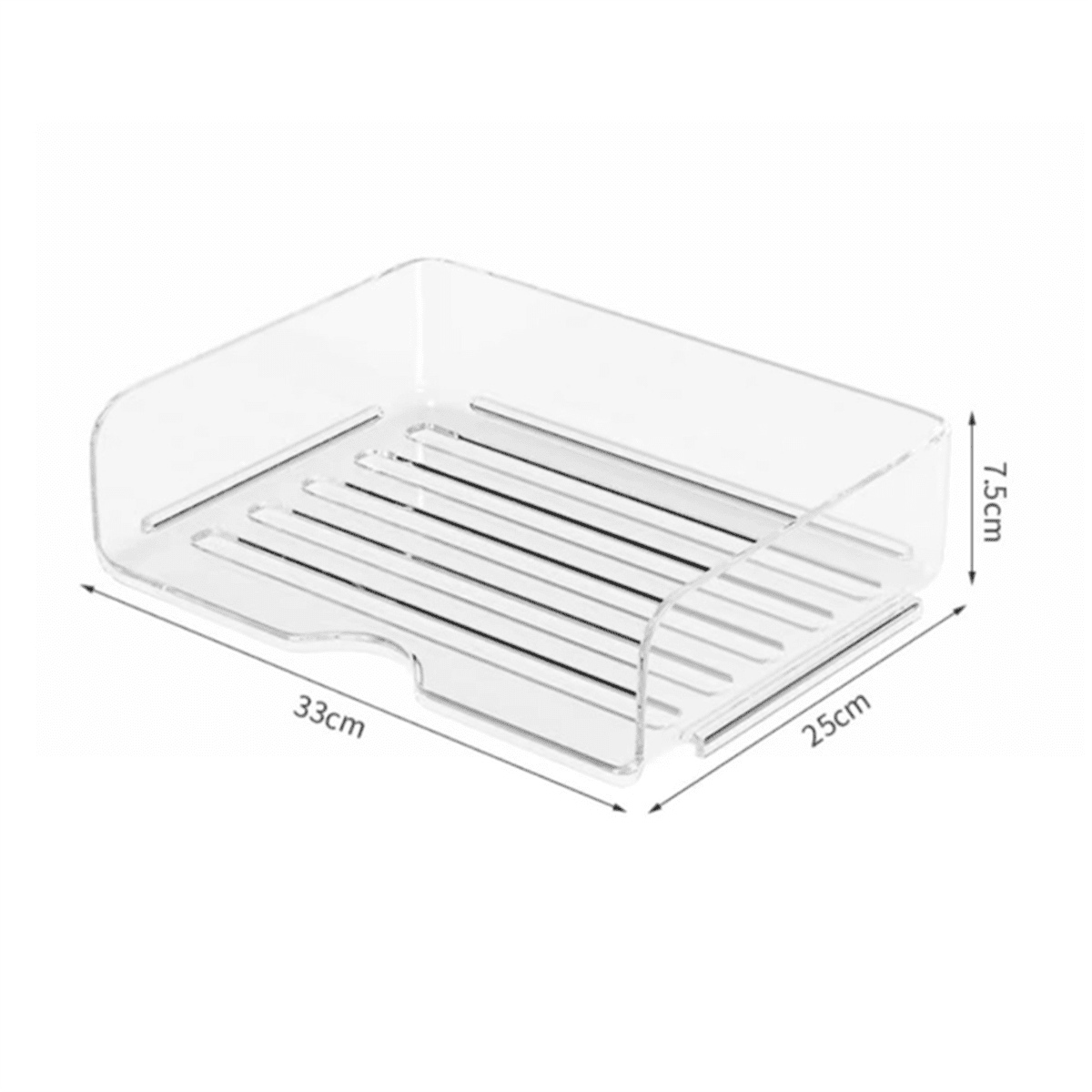 4-Tier Paper Organizer for Desk, Stackable Desk Organizer Paper Tray, Desk Accessories & Workspace Organizers