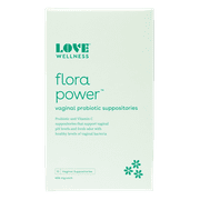 Love Wellness Flora Power For Balanced Vaginal Bacteria & Odor Suppositories, 10 Ct