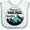 White and Blue, variant on Inktastic Mommy's Hiking Buddy with Mountains and Trees Boys or Girls Baby Bib