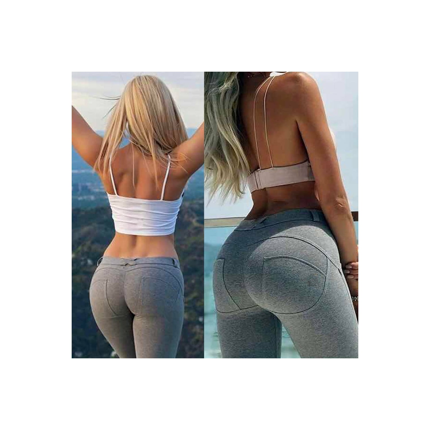 Buy ALONG FIT Leggings with Wine Bottle Pockets for Women High Waist Yoga  Pants Tummy Control Yoga Leggings for Workout Running at Amazonin