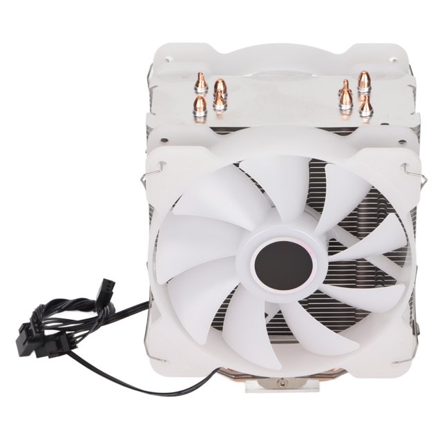 Enfriador de CPU RGB Ventilador de enfriamiento rápido y eficiente Equipo de disipación de calor de computadora para Intel para AMD Ventilador doble