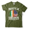 thumbnail image 4 of Irish Patriotic Shirt Ireland USA Shirt Irish American Patriotic Tee Ireland National Flag Shirt, 4 of 6