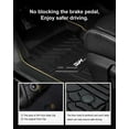 thumbnail image 4 of 3W Floor Mats & Cargo Liner for Nissan Rogue 2014-2020 TPE All Weather Full Set Car Mats For Nissan Rogue (NOT for Nissan Rouge Sports) 1st&2nd Rows and Trunk, 4 of 5
