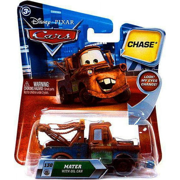 Disney Cars Lenticular Eyes Series 2 Mater with Oil Can Diecast Car