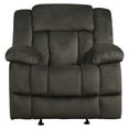 thumbnail image 2 of OakvillePark Cameron Microfiber Fabric Upholstered Glider Reclining Chair, Chocolate, 2 of 8