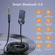 Récepteur Bluetooth Voiture, Adaptateur Bluetooth Câble Dongle pour Voiture 3.5mm Jack aux Haut-Parleurs Récepteur Bluetooth Microphone Intégré Audio – image 4 sur 5