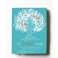 thumbnail image 1 of MuralMax Personalized Canvas Tree Inspirational Art - The Roots of Our Family Begin With The Love of Our Two Hearts - Romantic Wall Decor Gift - Color - Aqua - Size 11 x 14, 1 of 6