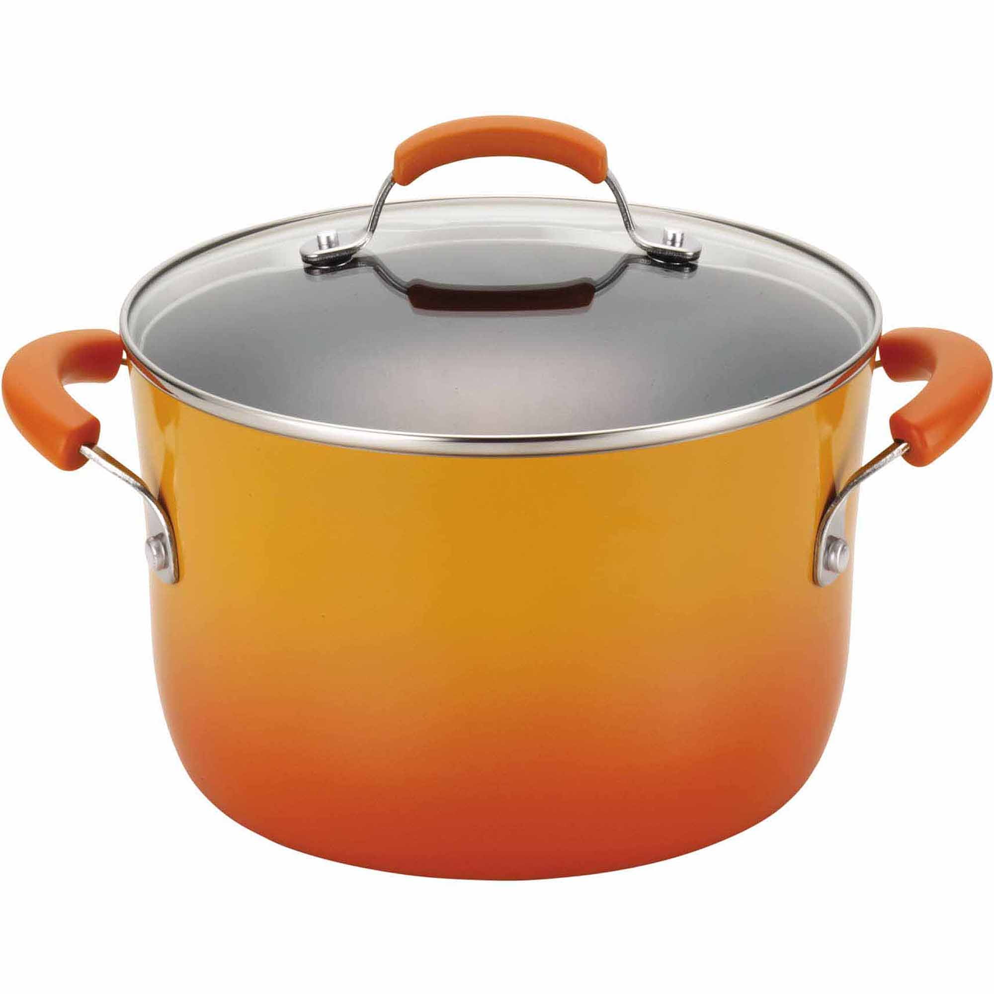 Rachael Ray Hard Enamel Nonstick Piece Cookware Set Walmartcom - rachael ray hard enamel nonstick piece cookware set walmartcom -