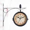 thumbnail image 2 of Horloge Murale de Jardin Extérieure Gentral Station Rotative Double Face Support Extérieur, 2 of 9