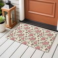 thumbnail image 4 of 2x3 Ft Entryway Area Rug, Red Roses Spring Kitchen Rug Runner Washable Floor Mat, Farmhouse Flower Botanical Non Slip Indoor Door Mat Throw Carpet for Bathroom Living Room Bedroom, 4 of 8
