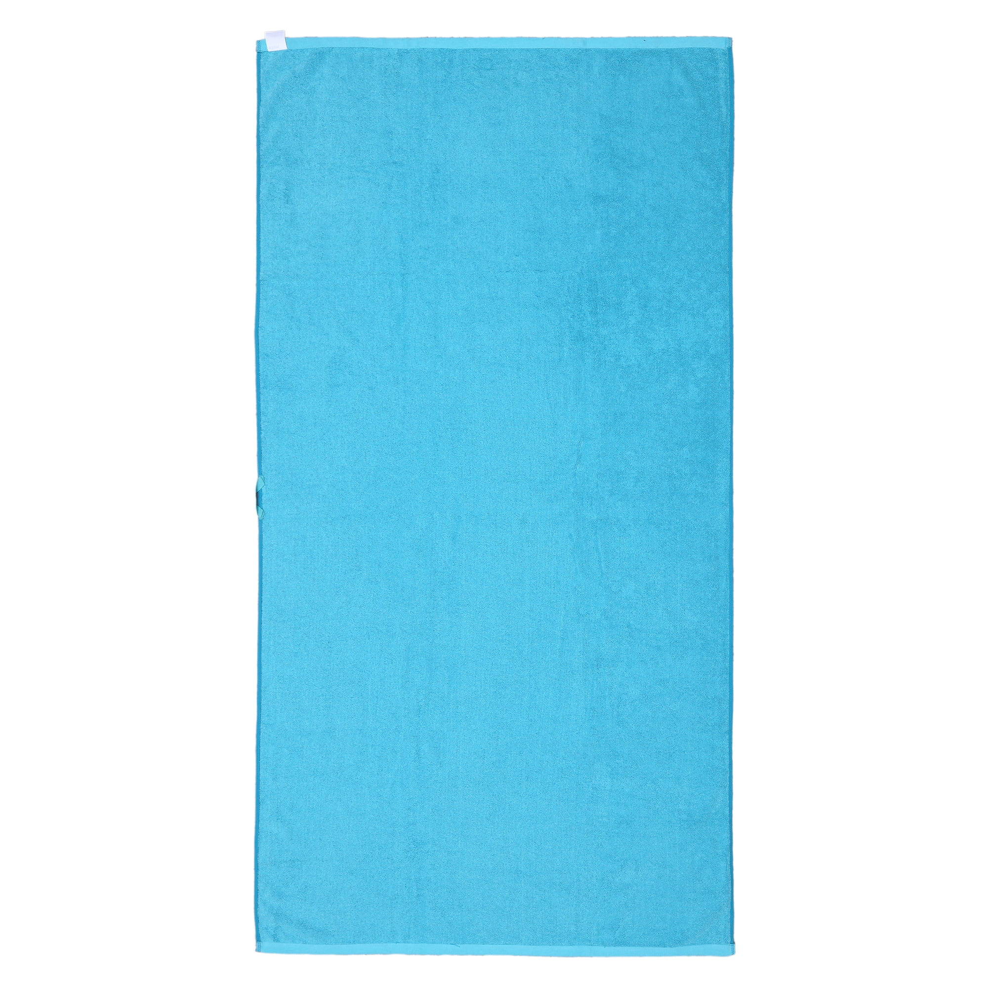 Serviette de plage réversible unie Mainstays, cobalt/bleu, 1 pièce, 91,4 cm x 182,9 cm