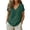 Dark Green, variant on Lightweight Blend T Shirt for Everyday Casual Wear with Relaxed Fit and Classic Neckline in Women’s Tops
