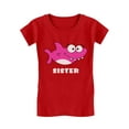 thumbnail image 1 of Tstars Girls Big Sister Shirt Lovely Shark Shirt for Sister Best Sister Cute B Day Gifts for Sister Graphic Tee Gift for Big Sister Funny Sis Toddler Kids Girls Fitted Child Birthday T Shirt, 1 of 5