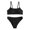 Black, variant on Ymyiu Bikini for Girls Girls Swimsuit Two Piece Tankini Swimsuits with Ruched Bathing Suit Color Block Teen Girls' Swimwear Size 8-9 Years (Black,8-9 Years)